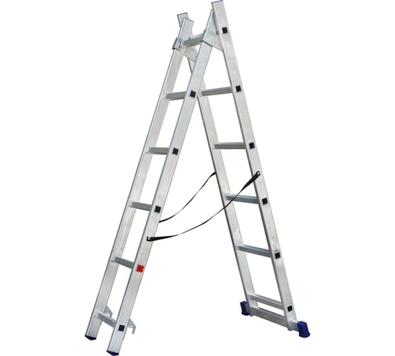 Изображение товара Двухсекционная алюминиевая лестница SMARTY 2x6 SN011-206