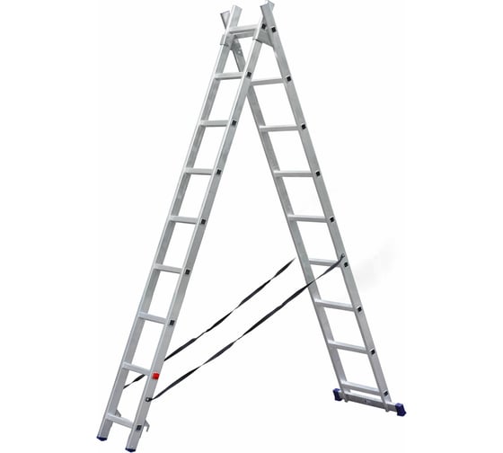 Изображение товара Двухсекционная алюминиевая лестница SMARTY 2x9 SN011-209