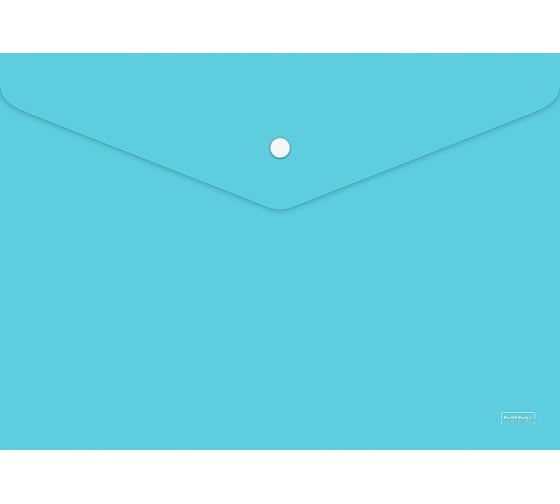 Изображение товара Пластиковая папка-конверт Hatber Premium на кнопке, А4, 180мкм, непрозрачная 10 шт 061987