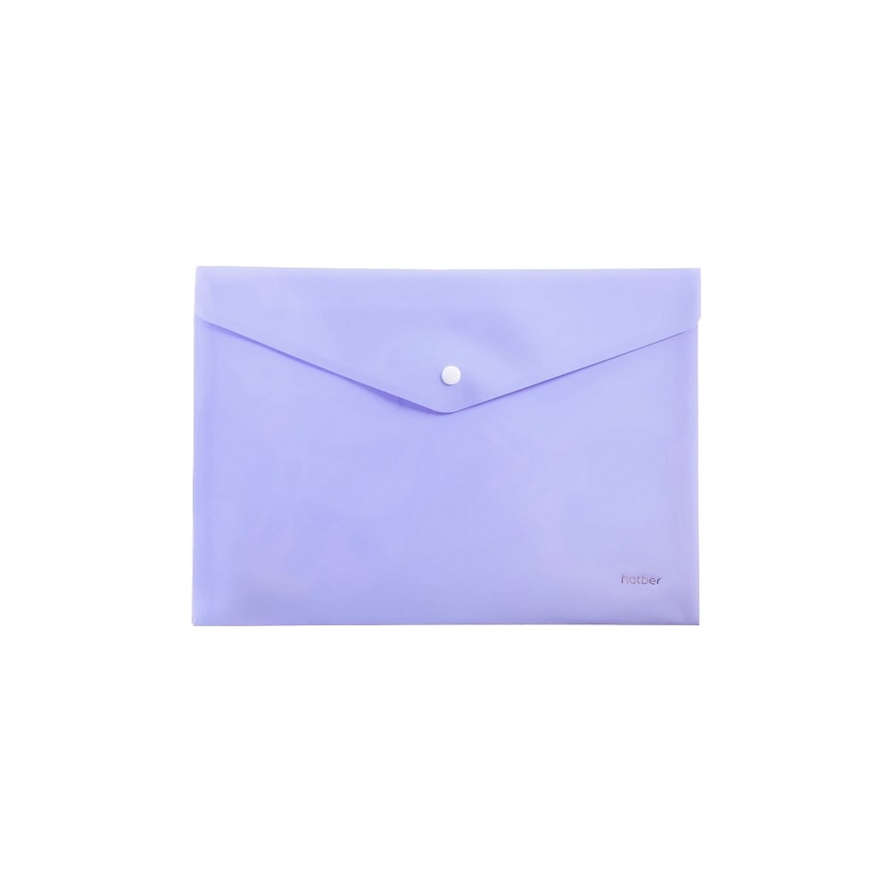 Пластиковая папка-конверт Hatber папка на молнии пластиковая с ручками brauberg а4 черно красная 225164 350х270х45 мм