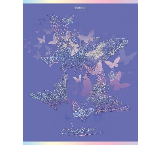 Изображение товара Тетрадь Hatber 48л, А5, клетка, на скобе мат.ламин., 3D фольга 5 диз.в бл 5 шт 067732