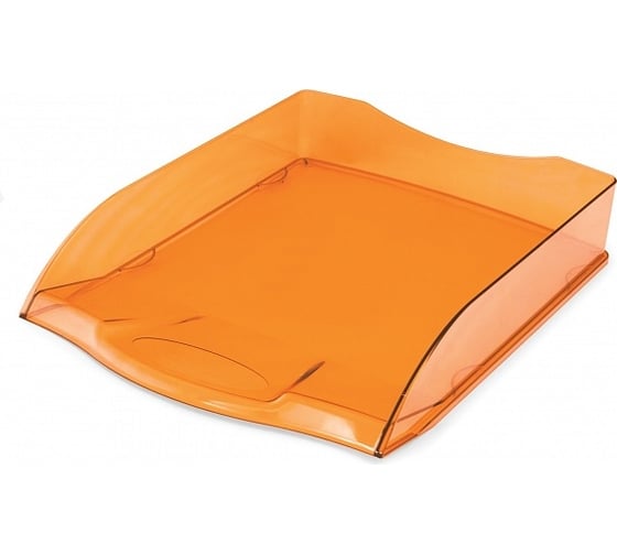 Изображение товара Горизонтальный лоток Hatber 340x280x70, оранжевый, тонированный, упак., 20 шт 047409