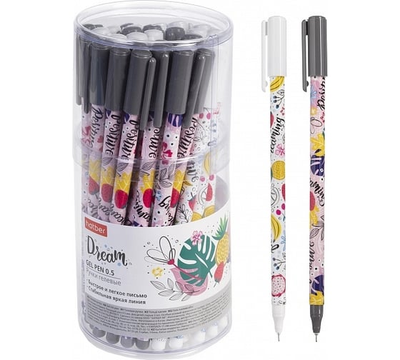 Изображение товара Гелевая ручка Hatber Dreams синий, 0.5 мм, 36 шт 060897