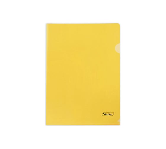Изображение товара Пластиковая папка-уголок Hatber А4, 180 мкм, желтая, 20 шт 040033