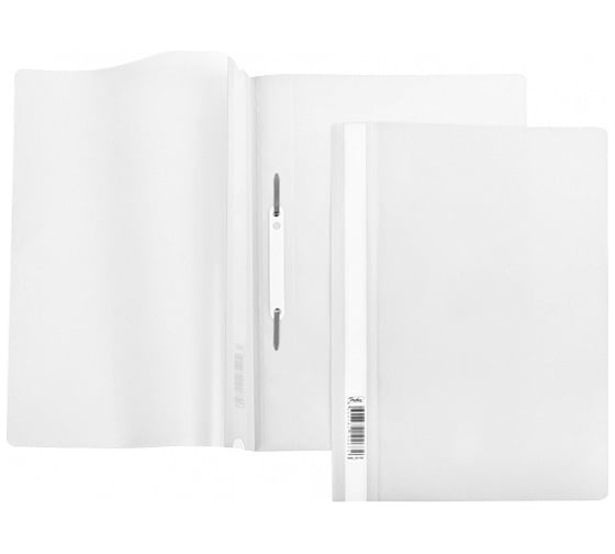 Изображение товара Папка-скоросшиватель Hatber, А4, 140/180 мкм белая 10 шт 039958