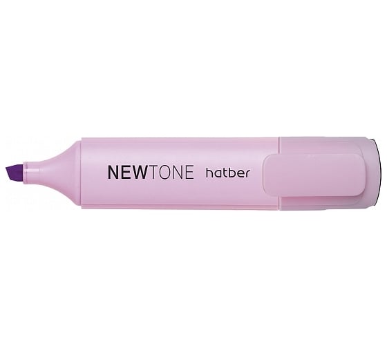 Изображение товара Текстовыделитель Hatber NEWtone PASTEL клиновидный пишущий узел, сиреневый, 12 шт 060878