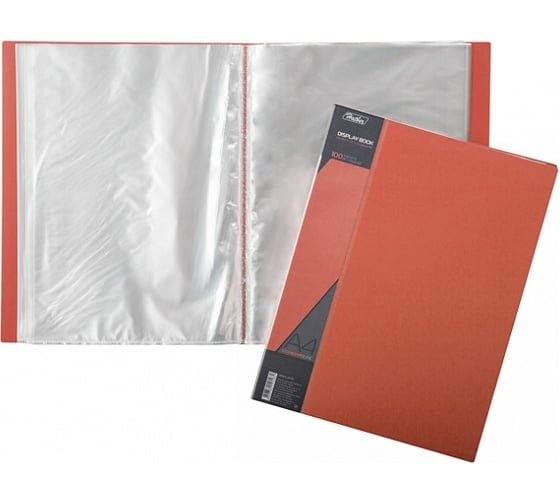 Изображение товара Пластиковая папка Hatber 100 вкладышей, А4, корешок 40 мм STANDARD 800 18 шт 039807