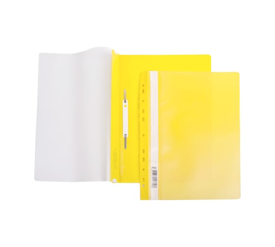 Изображение товара Папка-скоросшиватель Hatber А4 140/180 мкм желтая 10 шт 040020