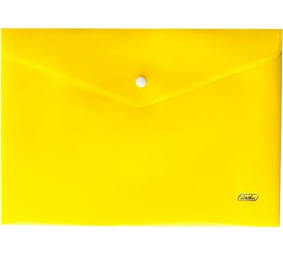 Изображение товара Пластиковая папка-конверт Hatber на кнопке А4, 180мкм, непрозрачная, упак. 10 шт 051428