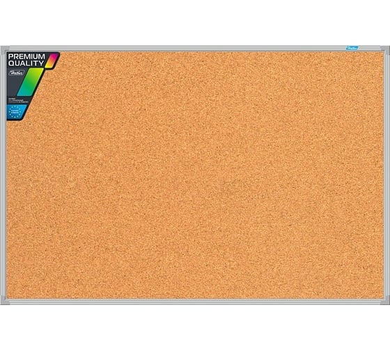 Изображение товара Пробковая доска Hatber 60x90см кнопки в комплекте 047579