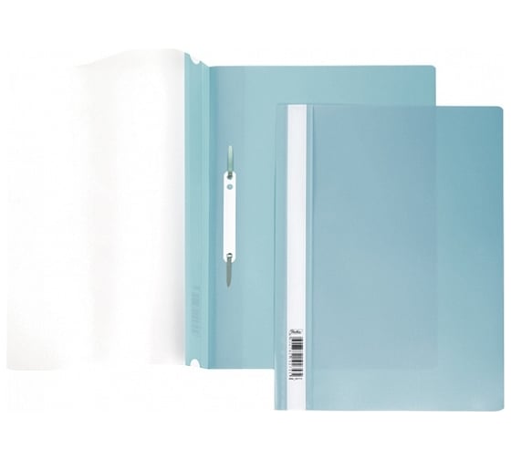 Изображение товара Папка-скоросшиватель Hatber, А4, 140/180 мкм бирюза, пластиковая 10 шт 039974