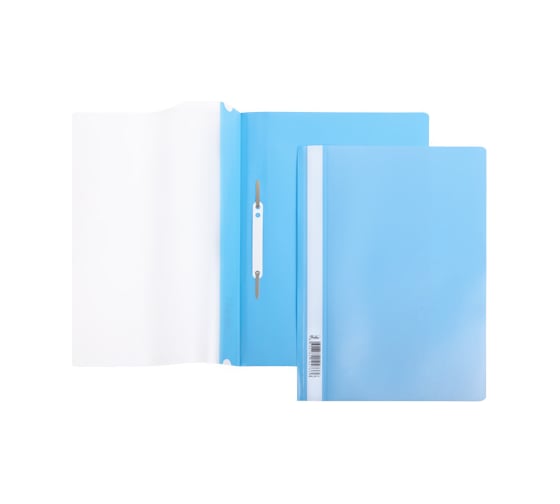 Изображение товара Папка-скоросшиватель Hatber А4 140/180 мкм голубая 10 шт 039970