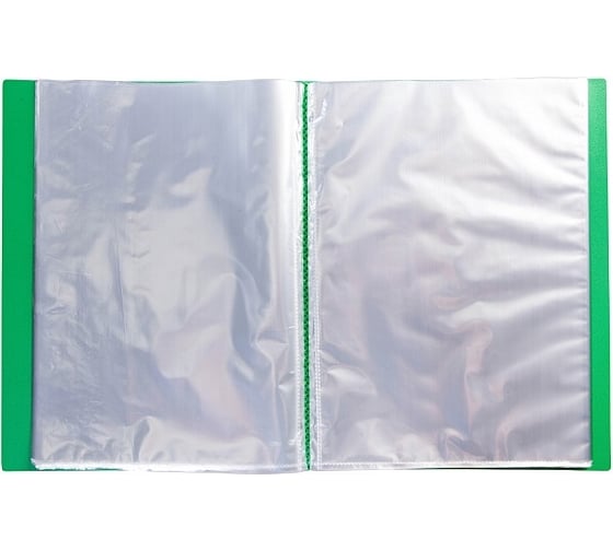 Изображение товара Пластиковая папка Hatber 100 вкладышей, А4, корешок 40 мм STANDARD 800 18 шт 039804