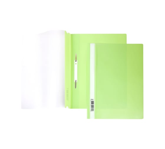 Изображение товара Папка-скоросшиватель Hatber А4 140/180 мкм салатовая 10 шт 039973