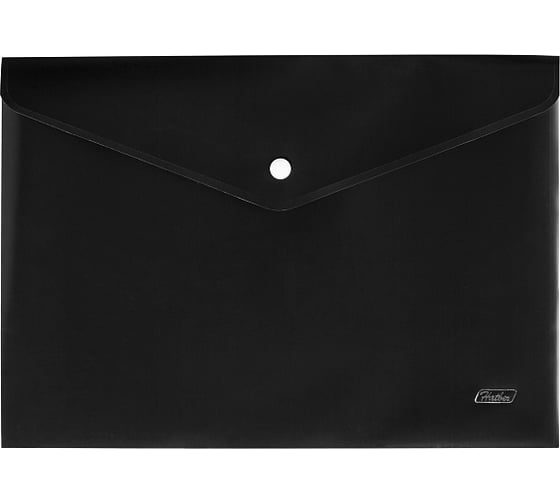 Изображение товара Пластиковая папка-конверт Hatber на кнопке А4, 180мкм, непрозрачная, 10 шт 053631