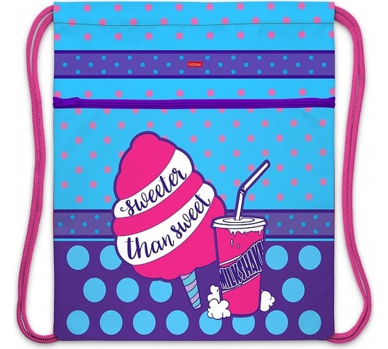 Изображение товара Мешок для сменной обуви Hatber 34x47 см, с карманом на молнии, 1 отделе 12 шт 073047