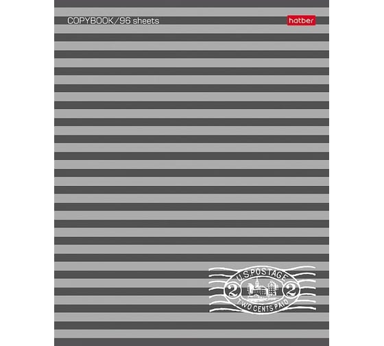 Изображение товара Тетрадь Hatber Полосочки 96 л, А5, линия, 65 г/кв.м на скобе, 6 шт 33678