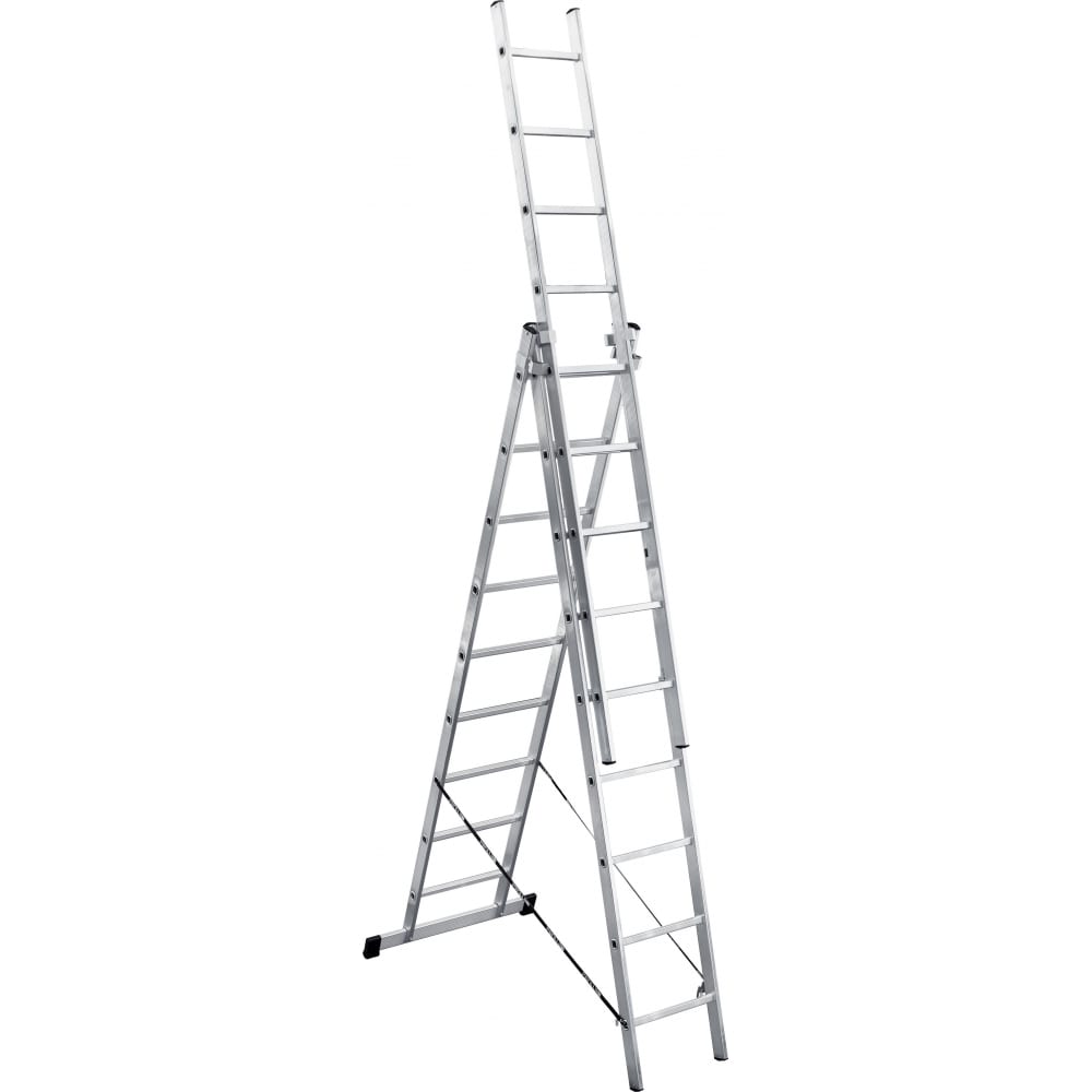 Алюминиевая трехсекционная лестница UFUK лестница трехсекционная 282×476×646 см