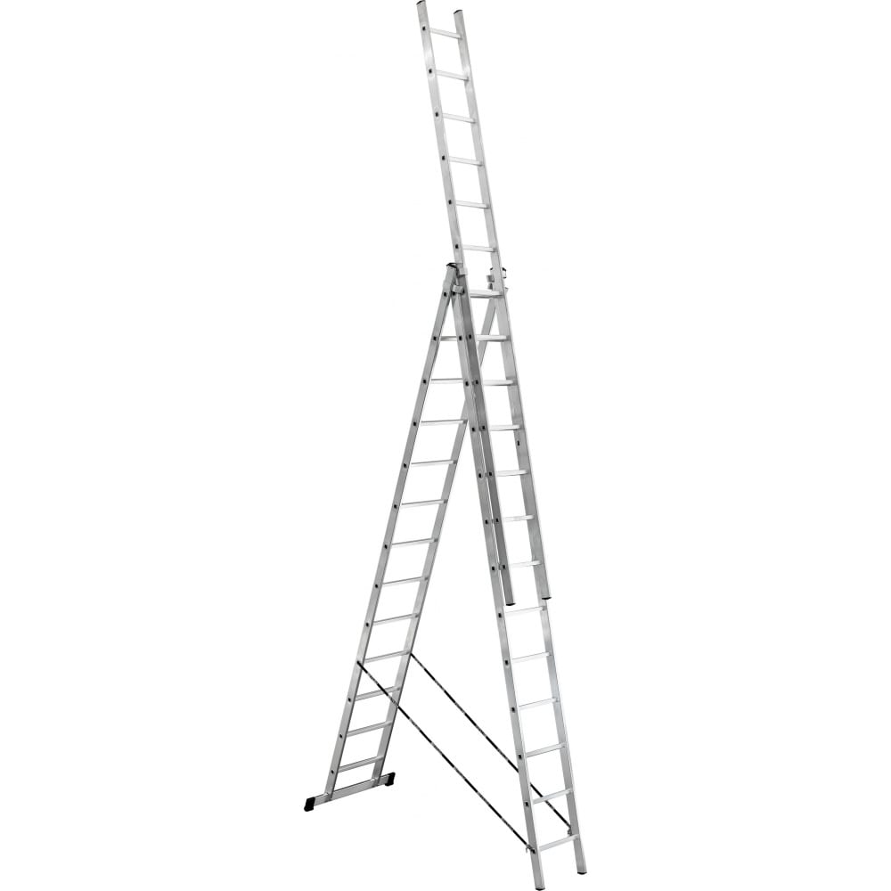 Алюминиевая трехсекционная лестница UFUK лестница трехсекционная 282×476×646 см