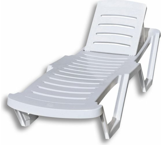 Изображение товара Лежак Garden Story Резорт пластик, белый 956365