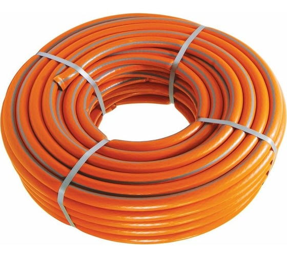 Изображение товара Трехслойный армированный поливочный шланг Usp Садовник оранжевый, 1/2"x50 м 77284-12-5