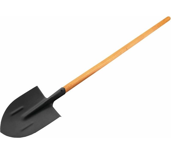 Изображение товара Остроконечная копальная лопата в сборе Без бренда 275х224 мм, легированная сталь 77161