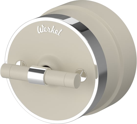 Изображение товара Одноклавишный переключатель WERKEL W5812055/ Vintage (слоновая кость матовый/хром) a055917