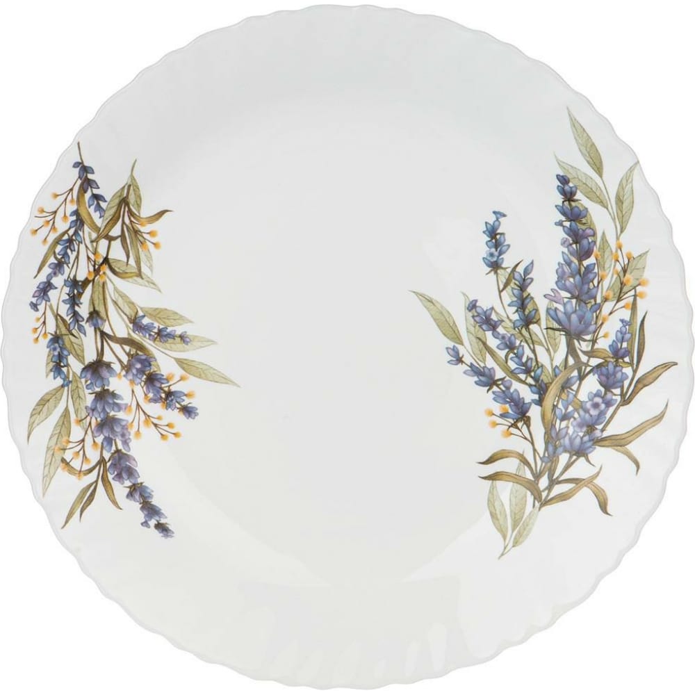 Обеденная тарелка Agness тарелка обеденная керамика 26 см круглая verde бежевый daniks st2155