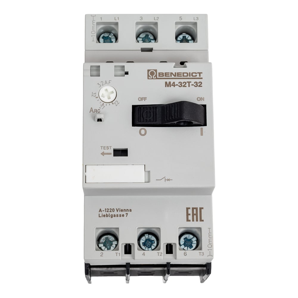 Изображение товара Автомат защиты Benedict M4-32T-32 PN73066 3 полюса 32 А IP20