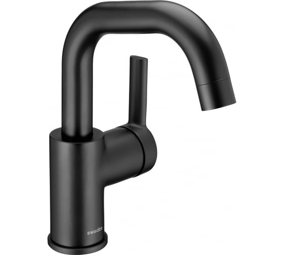 Изображение товара Смеситель для раковины Swedbe 1011B Diana высокий, однорычажный, черный матовый 1011B, EAN 7350078204699