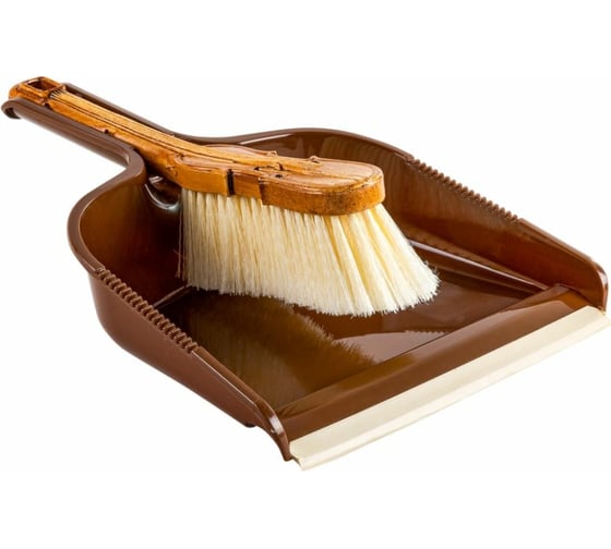 Изображение товара Сметка с совком MR Brush СКРИПКА пластик, цвет в ассортименте 3172