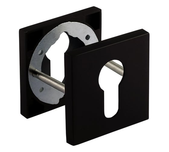 Изображение товара Дверная накладка под цилиндр НОРА-М Slim НК-К - черный 18646