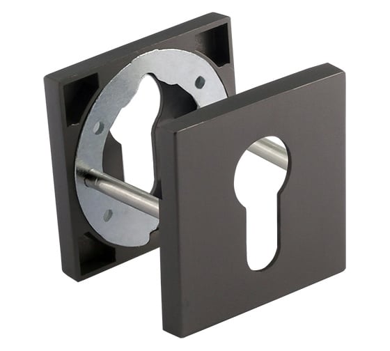 Изображение товара Дверная накладка под цилиндр НОРА-М Slim НК-К - графит 18645