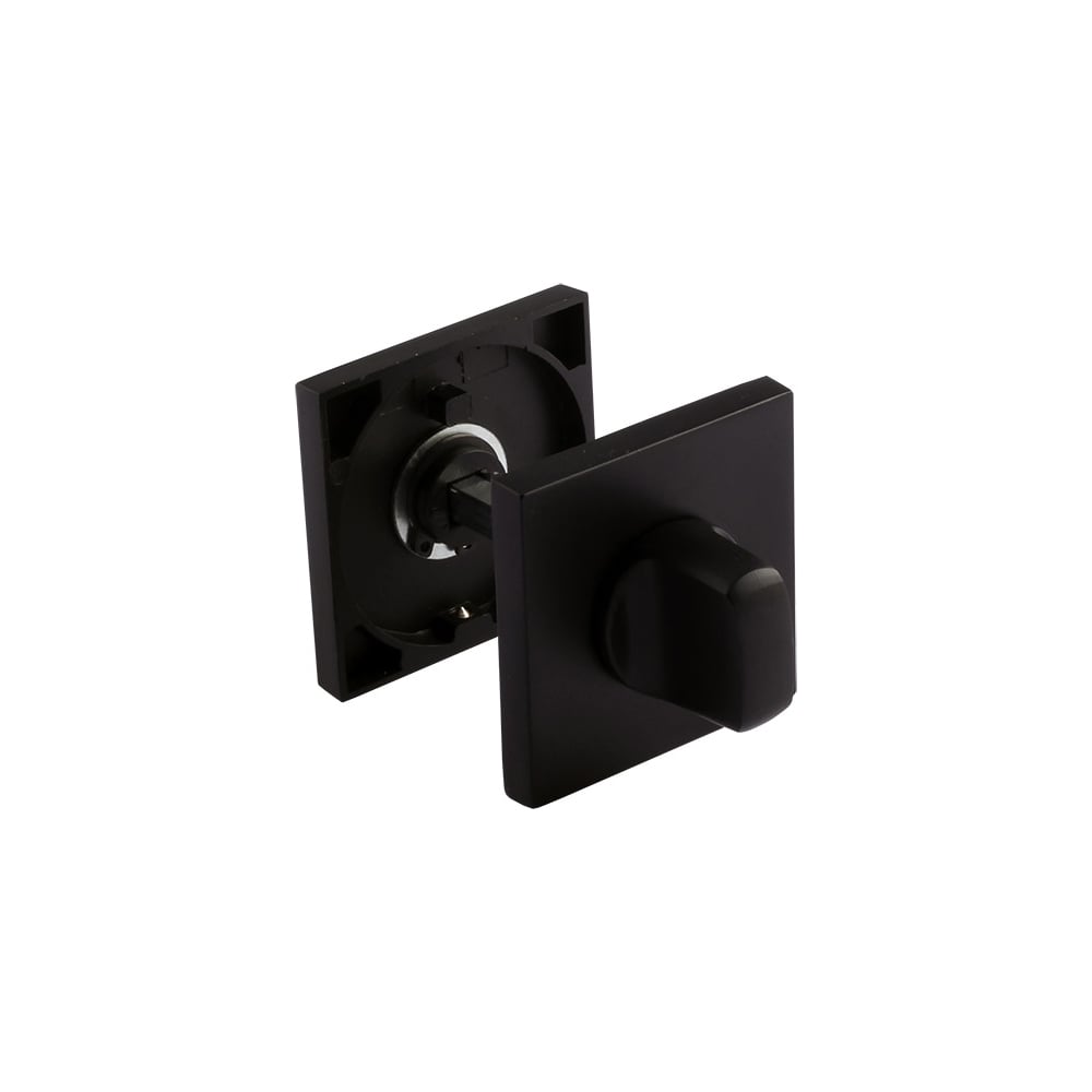 Изображение товара Поворотная ручка НОРА-М Slim НФ-К черная для дверей WC-комплект