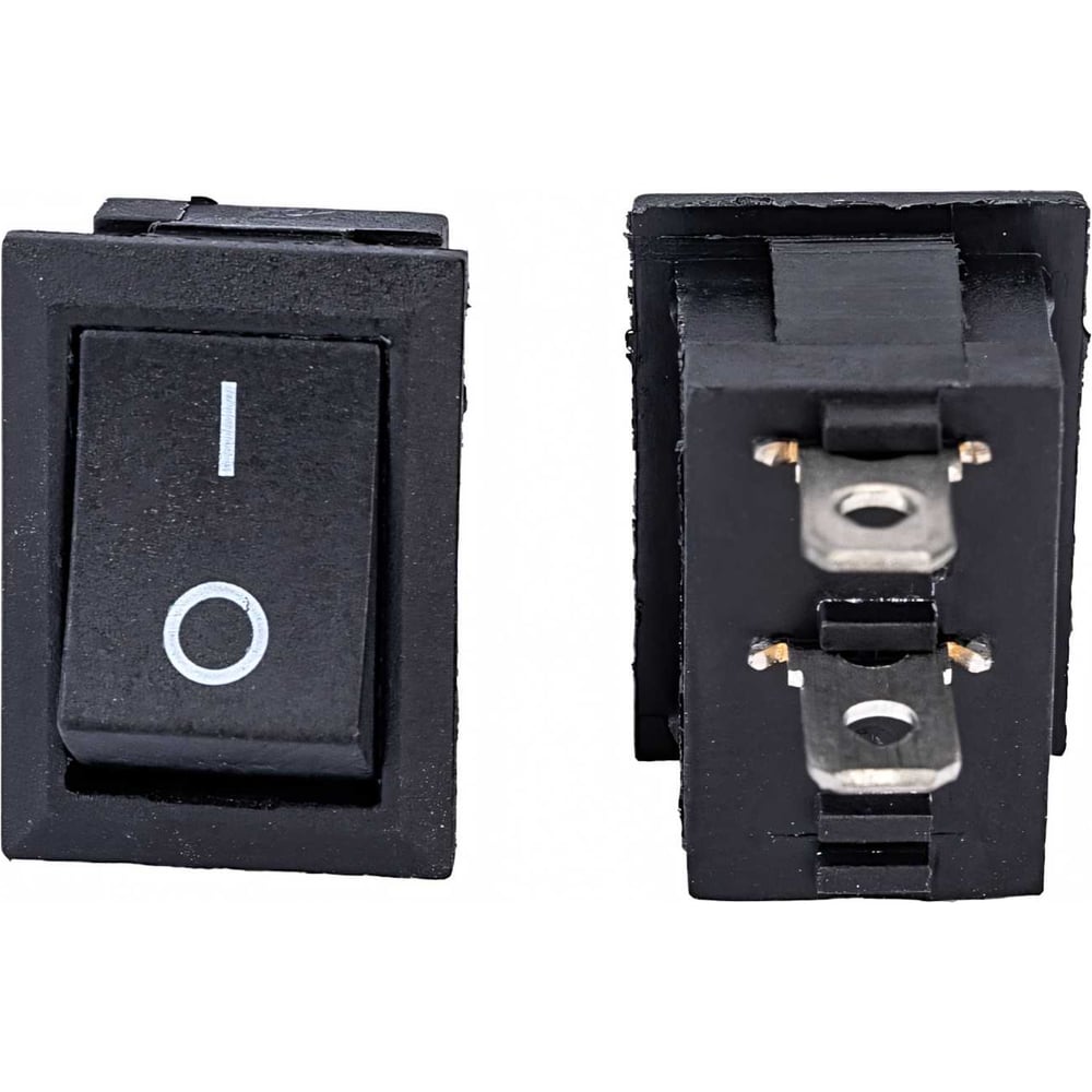 Изображение товара Клавиша Nord-Yada 250V 6А Mini черная (2конт.) ON-OFF (2шт в упаковке) 905472