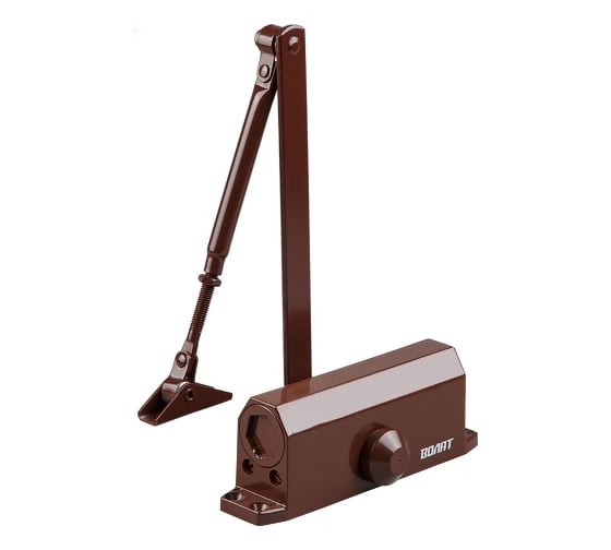 Изображение товара Дверной доводчик ВОЛАТ гидравлический, морозостойкий, 20-60 кг, коричневый 35011-60