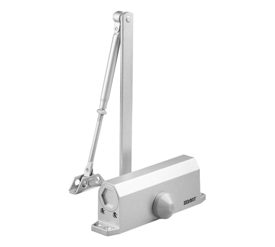 Изображение товара Дверной доводчик ВОЛАТ гидравлический, морозостойкий, 40-80 кг, серебро 35022-80