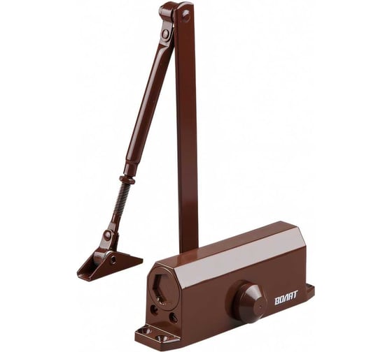 Изображение товара Дверной доводчик ВОЛАТ гидравлический, морозостойкий, 60-120 кг, коричневый 35031-120