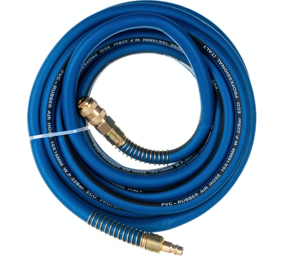 Изображение товара Шланг с быстросъемами 10х16 мм, 10 м, ПВХ ECO AHF-1010