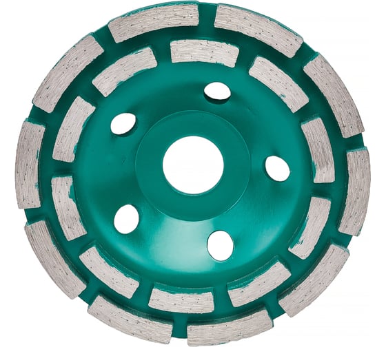 Изображение товара Чашка алмазная шлифовальная двухрядная по бетону 125 мм ВОЛАТ 89040-125