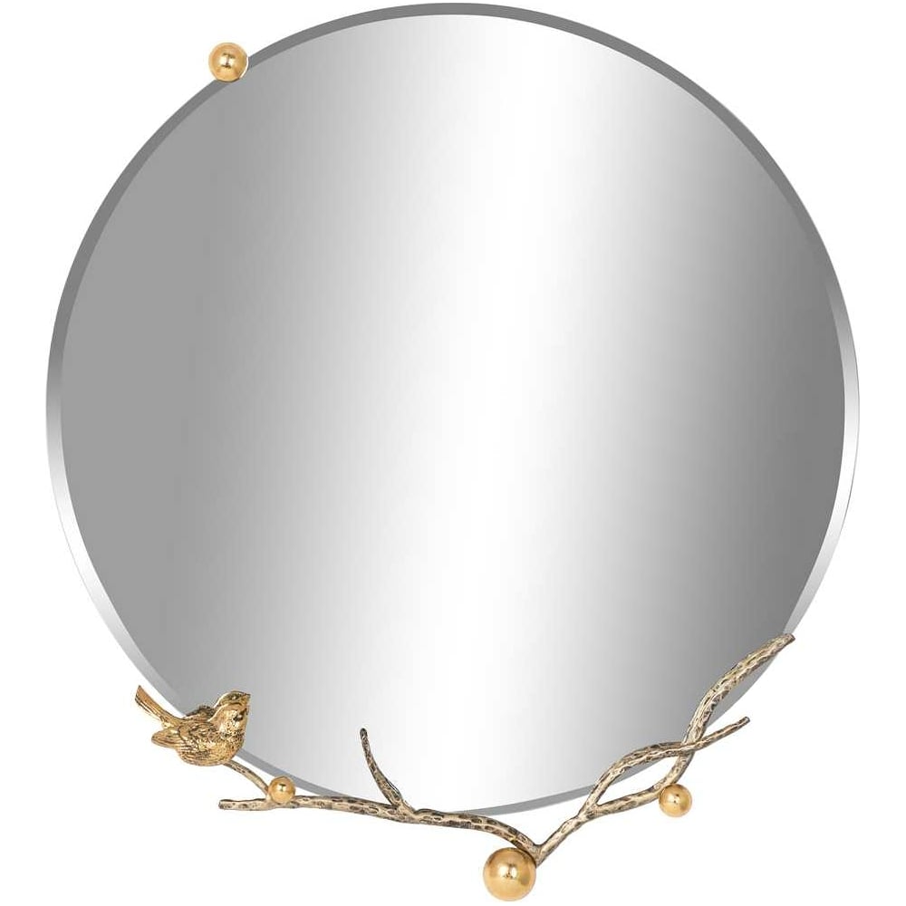 Настенное зеркало BOGACHO фонтан настольный от сети подсветка бронзовый ганеша и лотосы 22х13х13 см