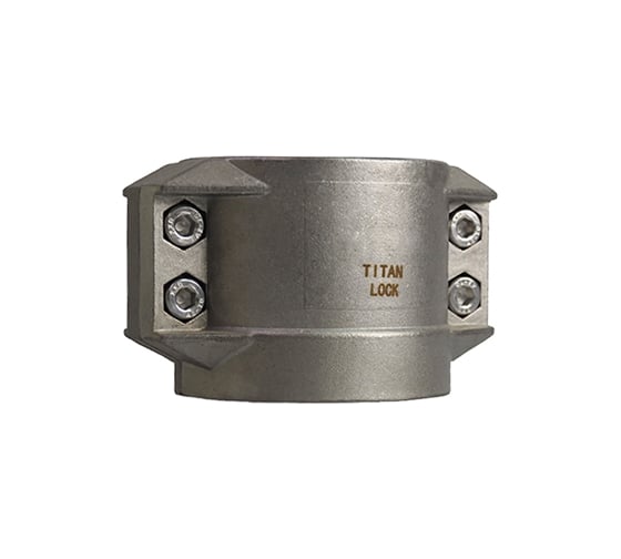 Изображение товара Усиленный 4-х болтовый хомут TITAN LOCK нерж. сталь TL38X8SS