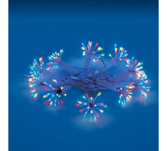 Изображение товара Светодиодная гирлянда Uniel Звезда ULD-S0250-200/STA MULTI, IP44, STARBURST UL-00008565