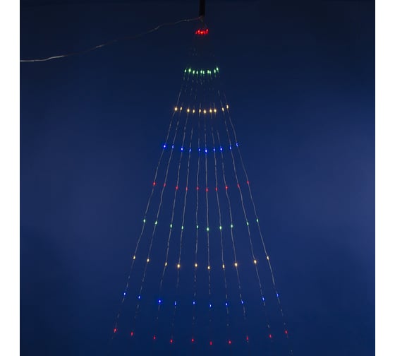 Изображение товара Светодиодная гирлянда Uniel Лучи росы ULD-E0200-200/STA MULTI, IP44 UL-00007284