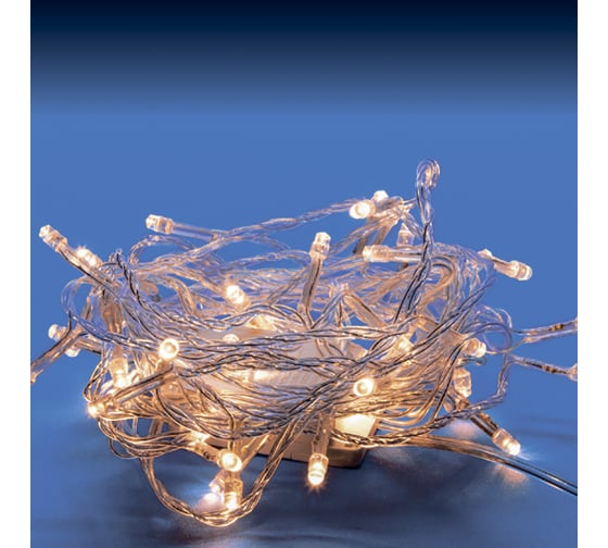 Изображение товара Светодиодная гирлянда Uniel ULD-S0250-020/STA WARM WHITE, IP20 UL-00007191