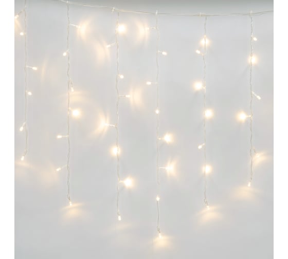Изображение товара Светодиодная гирлянда Uniel Бахрома ULD-B6007-300/DTA WARM WHITE, IP44 UL-00008554