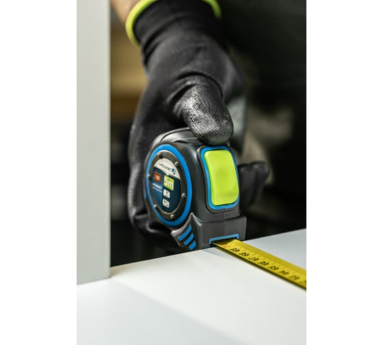 Изображение товара Измерительная рулетка HOEGERT TECHNIK 5 м, 19 мм, автостоп, нейлон, с магнитом HT4M401