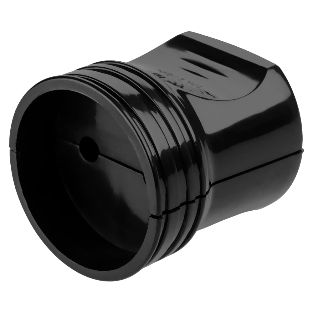 Изображение товара Кабельная розетка TDM ELECTRIC 2П без заземления черная 10А 250В серия Народная SQ1806-0410