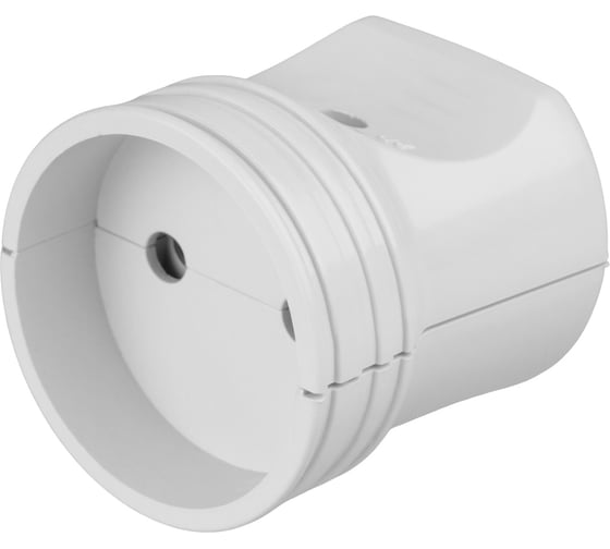 Изображение товара Кабельная розетка TDM ELECTRIC 2П без заземления белая 10А 250B серии "Народная" SQ1806-0409