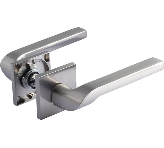 Изображение товара Дверная ручка НОРА-М Slim 131K AL - матовый никель 18619